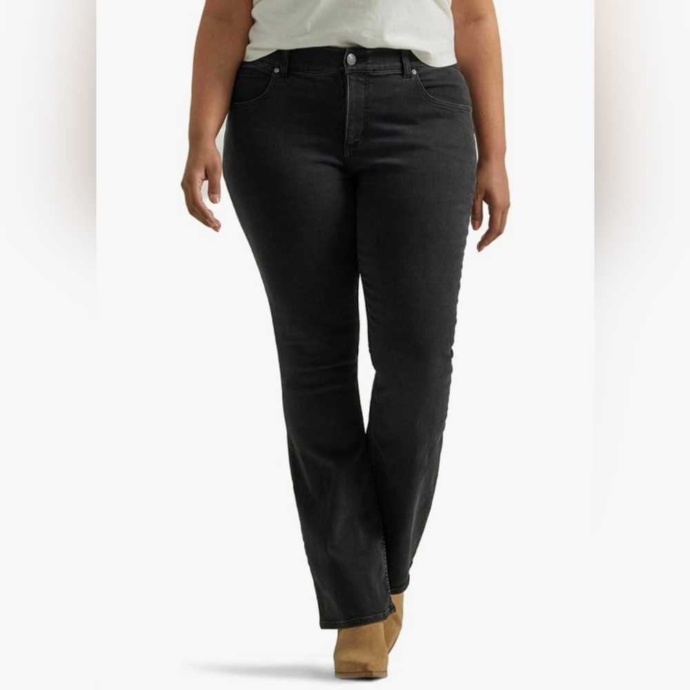 Lee Women's Charcoal Straight Leg Jeans